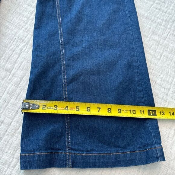 Wrap London Wide Leg Cotton Jeans Blue Denim U.S. Size 4 - Picture 15 of 15